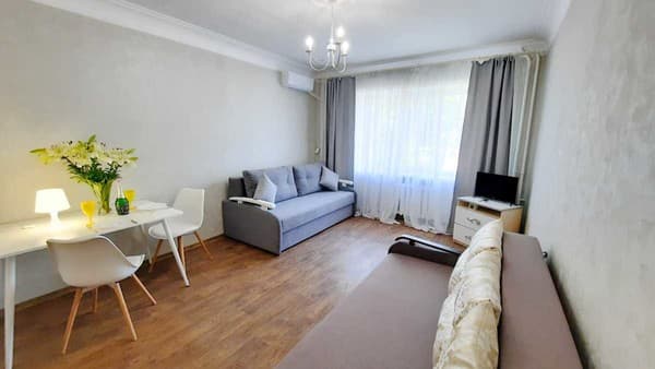Alex Apartments. White rotunda. 1