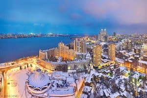 Апарт-отель Мост Сити Апарт Отель. Люкс двухместный с видом на Днепр 18