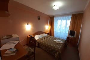 Отель Турист. Стандарт одноместный первой категории (с двуспальной кроватью) 1